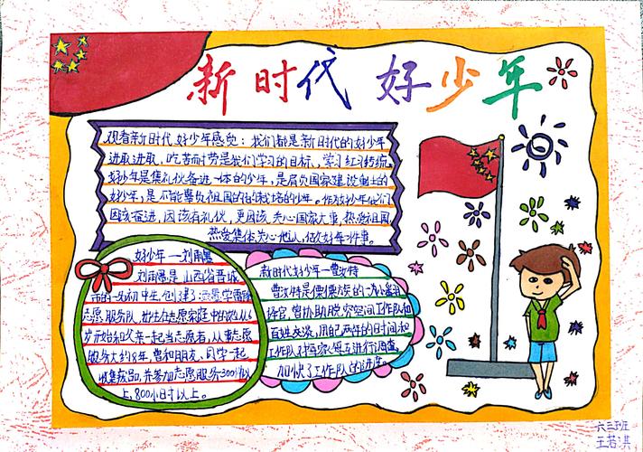 争做"新时代好少年"手抄报作品展示(一)