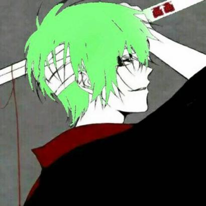 绿色头发男生动漫头像