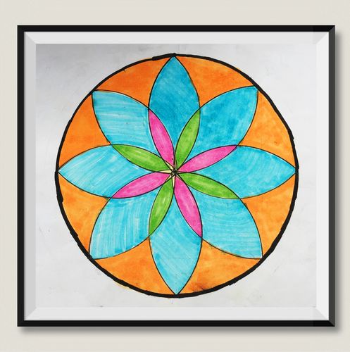 用圆形设计美丽的图案