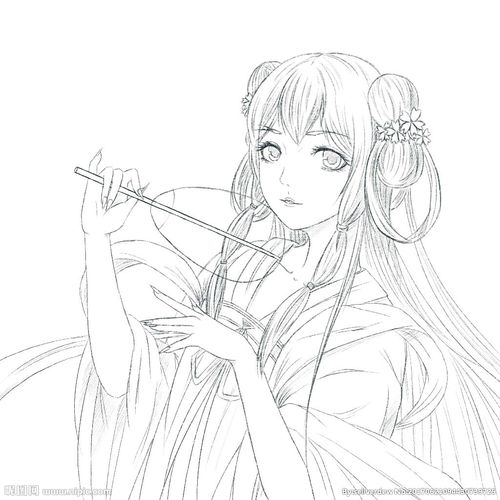 原创古风线稿图片