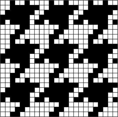 图28 千鸟格图案