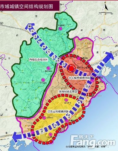 漳州城市空间结构将形成"一主一副,一轴两带".