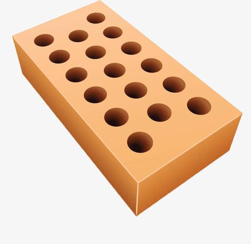 手绘黄色砖块土块