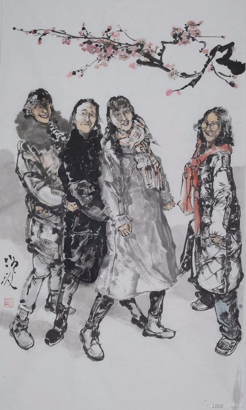 不要说河南国画界,放眼全国画坛的写意人物创作,像袁汝波这样一意