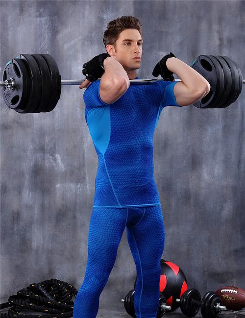 郝普2016夏季新款速干衣 男士跑步健身户外徒步弹力贴身排汗速干圆领