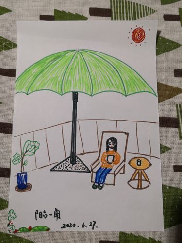 我在阳台上休闲