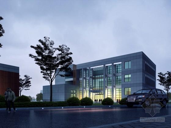 [3d单体模型]办公楼夜景