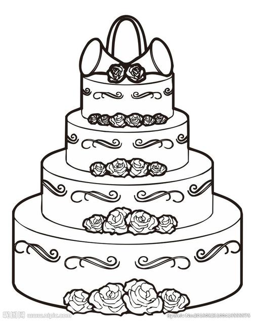 生日蛋糕设计图__卡通设计_广告设计_设计图库_昵图网