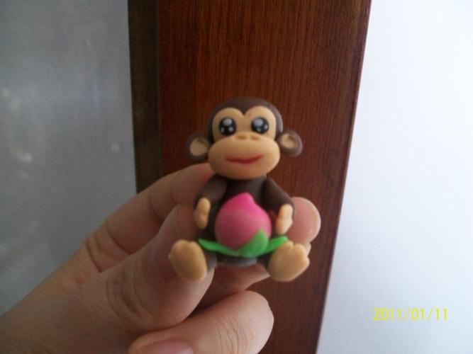 橡皮泥小猴子