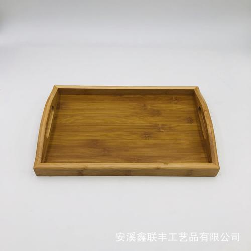 竹托盘 竹制托盘 酒店餐厅托盘竹制 双耳托盘 可定制尺寸样式logo