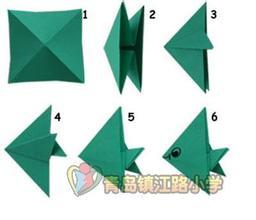 鱼的折纸方法圣诞节折纸教程大全 五角星手工折纸方法图解