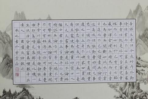 a3硬笔书法作品