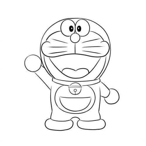 哆啦a梦简笔画带颜色手抄报 哆啦a梦手抄报