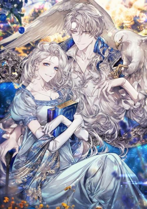 华丽复古人物插画,欧式五官搭配精致衣着,刻画出浓浓宫廷贵族感