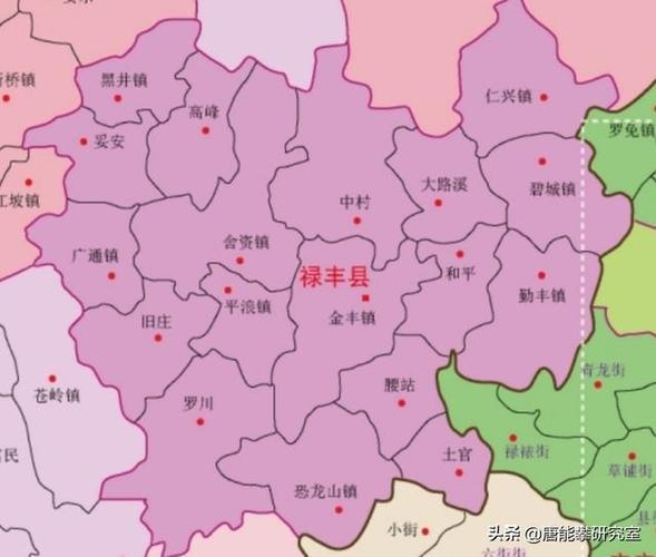 楚雄元谋永仁武定禄丰4县市42镇人口土地工业最新统计
