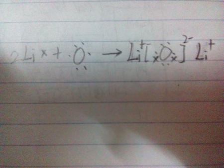 用电子式表示氧化锂的形成过程