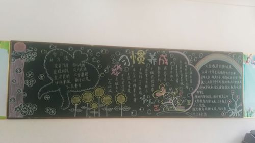 一年级第一期黑板报