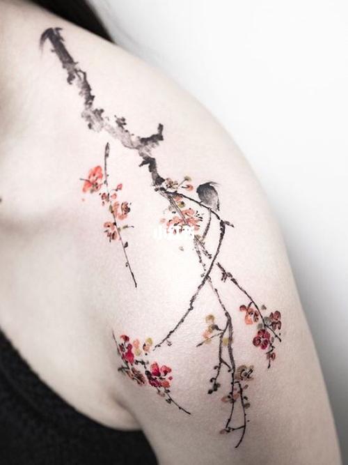 梅花纹身_纹身_菊花_春天去哪玩_美妆_彩妆_彩妆其他