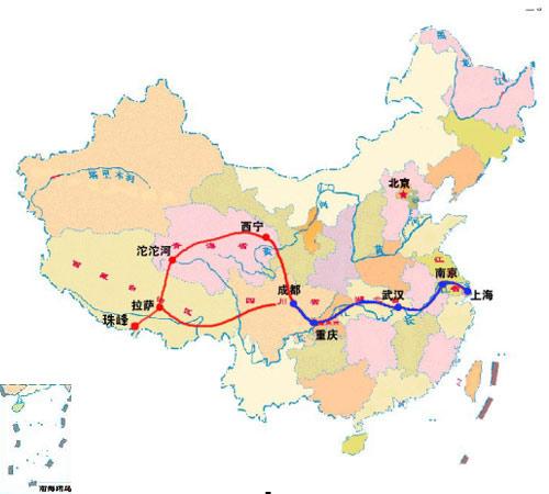 搜狐体育讯 行程及线路图   全程6854公里   成都—(317国道-刷经