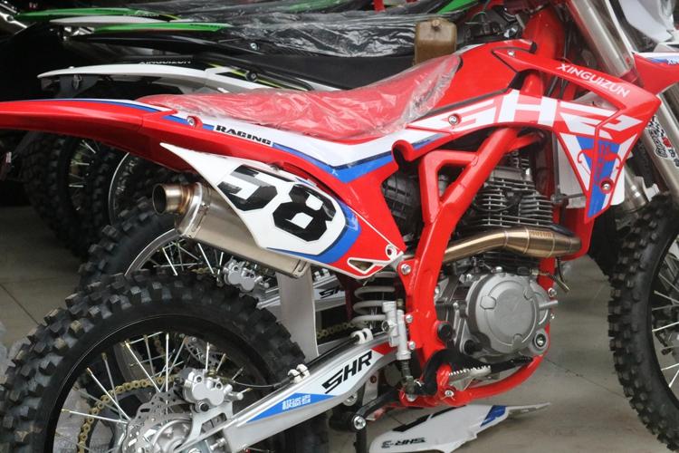 贵尊极盗者13战狼越野摩托车波速尔m1m3m5改装不锈钢回压双排气管