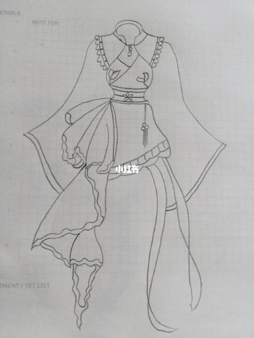 古风裙子简笔画_简笔画_裙子_古风_文化_绘画