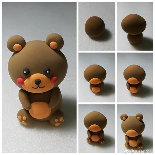 超轻粘土立体作品