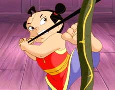 哪吒小时候在家射箭那图谁有有吉弘行小时候 哪吒纹身1; cctv-动画