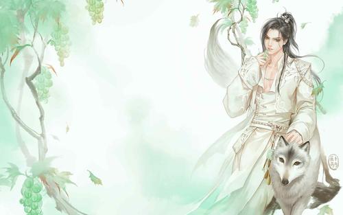 白衣古风美男唯美桌面壁纸