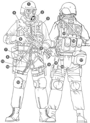 swat特警部队突击小组的主要战术岗位