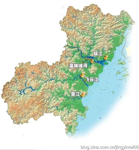温州,地形图,浙江,温州市