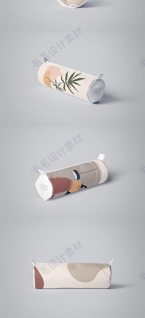文具盒笔袋包装效果图智能贴图设计素材psd样机模板源