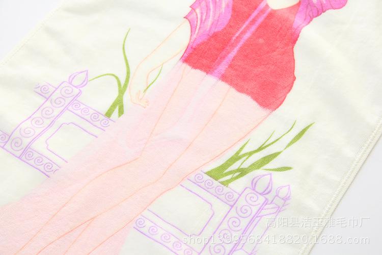 厂家直销洁玉雅变色毛巾纯棉割绒温变脱衣服毛巾特价批发定制l.