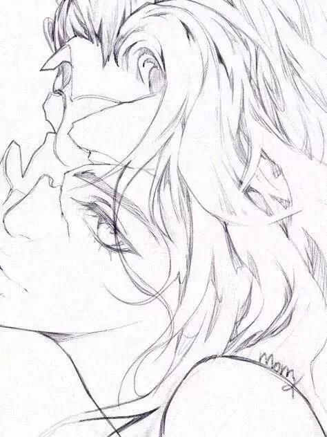 绘画素材大神临摹线稿