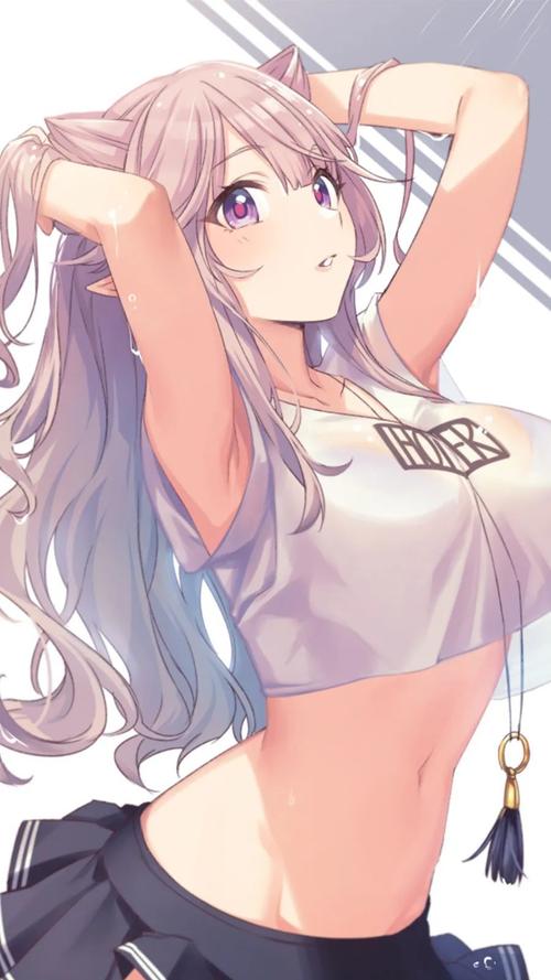 【二次元妹子动漫壁纸集】少女的jk短裙短得可份,不过我喜欢!