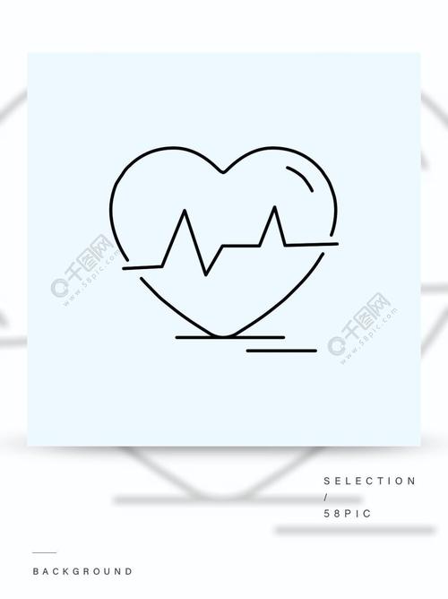 心电图心心跳脉搏击败平图标绿色和黄色标志和符号的网站和移动应用