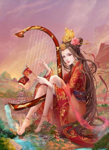 三国杀游戏人物古风精美cg插画,出师未捷身先死,长使英雄泪满襟