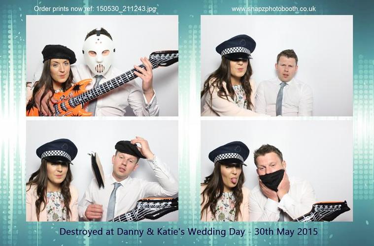 danny & katie. 30th may. - snapz photo booth hire