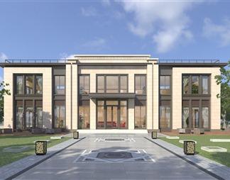 售楼部外观3d模型