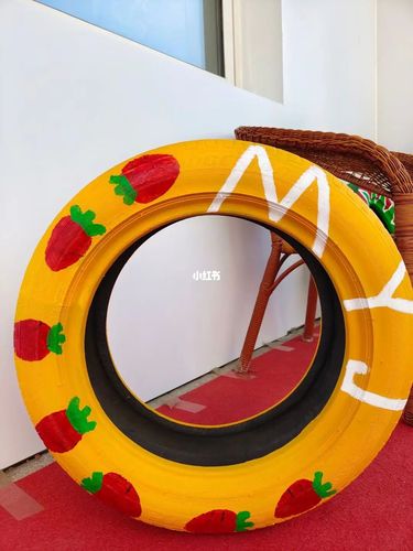 轮胎涂鸦_涂鸦_轮胎_环创_潮流_潮流艺术_涂鸦