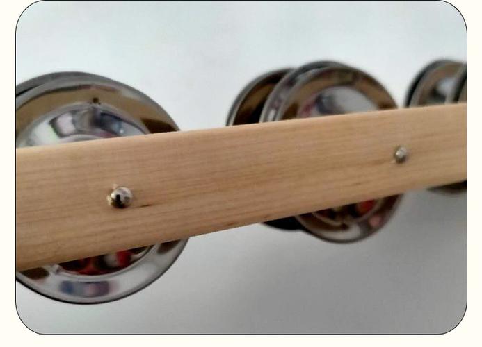 奥尔夫六铃板檫 儿童玩具乐器六铃板擦4铃板擦棒铃 木质六铃板镲