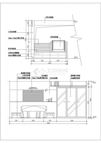典型住宅楼卧室装修设计cad施工节点详图图集_室内节点图块_土木在线