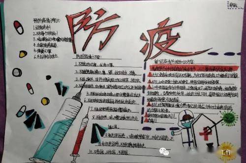 手抄报里见行动——惠济五中学子致敬抗疫中最可爱的人