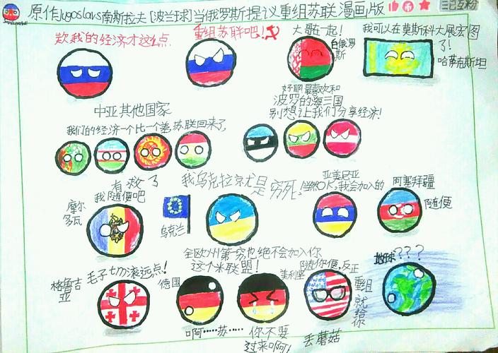 波兰球当俄罗斯提议重组苏联同人漫画版