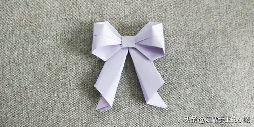 蝴蝶结的折法图解(用纸叠蝴蝶结的步骤)