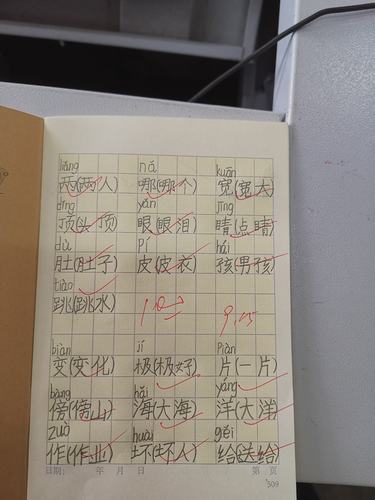 二年级语文作业格式要求