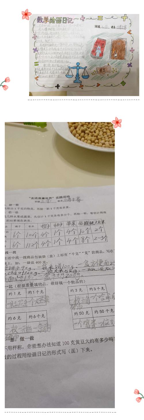 其它 克与千克 写美篇   实践作业做完了,妈妈问了我两个问题:1.