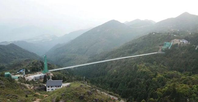 2021温州苍南玉苍山景区 玻璃吊桥!