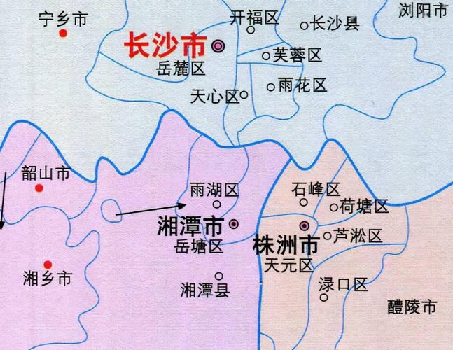 株洲9区县人口一览攸县66万渌口区30万