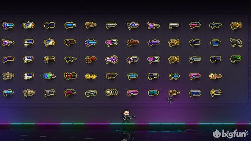 《霓虹深渊》是一款强调道具叠加效果的横版地牢游戏.