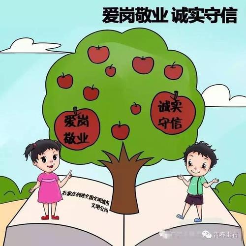 爱岗敬业 诚实守信 爱岗敬业争先锋 乐于奉献创优秀 一诺千金言必行